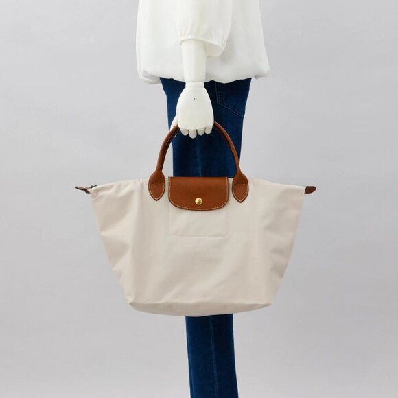 LONGCHAMP Tote Bag LE PLIAGE ORIGINAL Zipper Closure Foldable M Size PAPER NEW - Picture 1 of 8